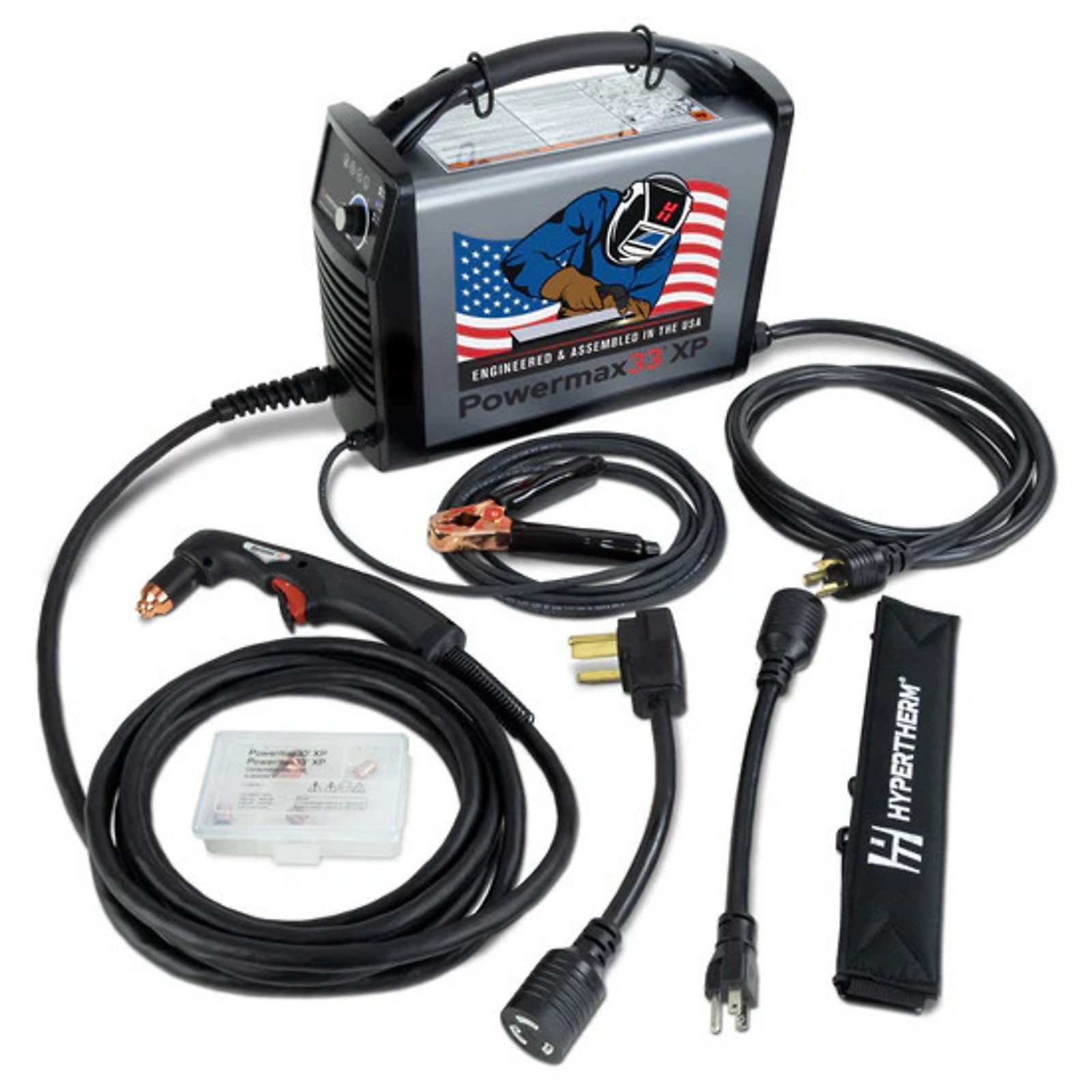 Hypertherm Powermax33® XP Plasma Cutter USA Edition, 120–240V Dual-Voltage,