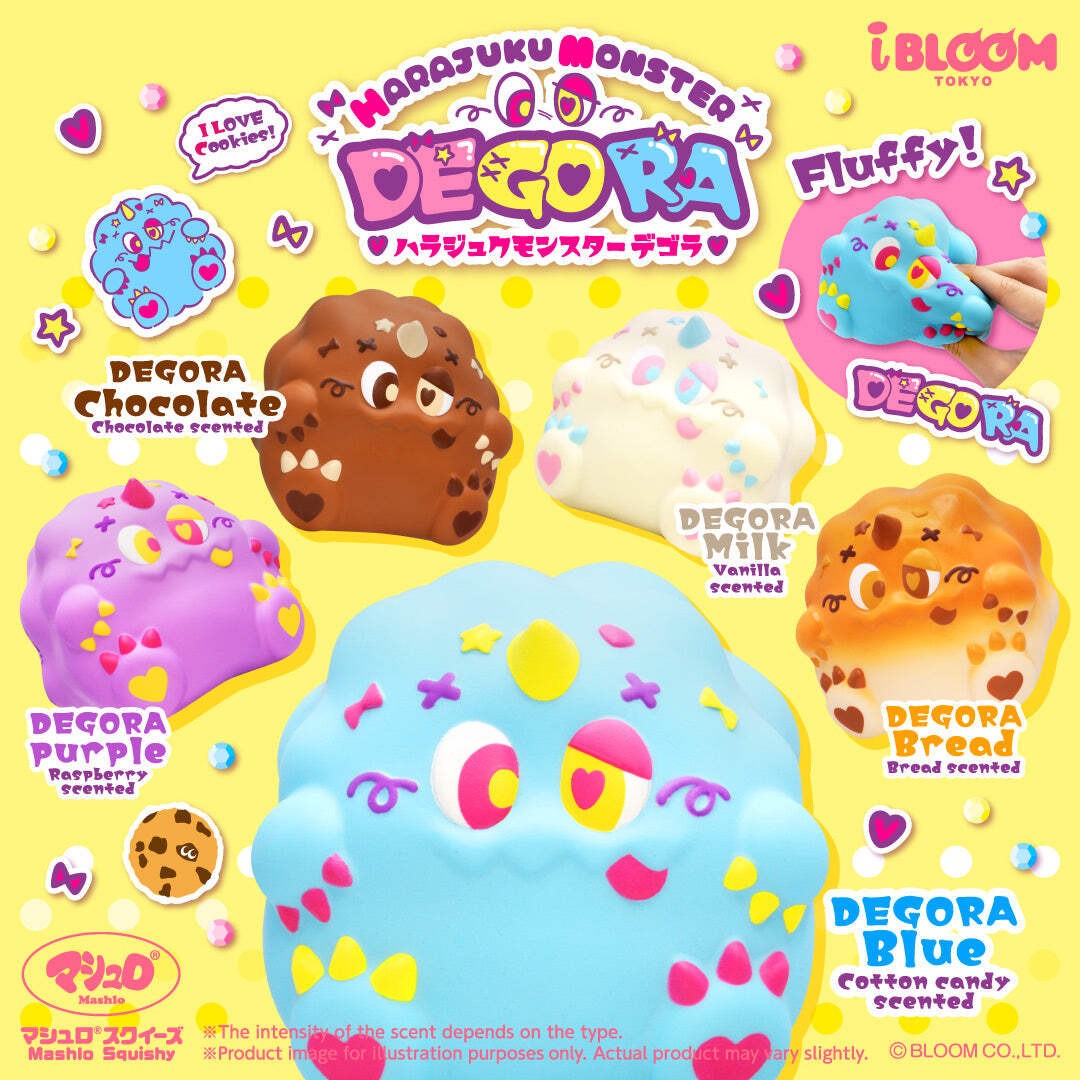 iBloom Squishy Harajuku Monster DEGORA Kawaii Soft Scented Stress Relief