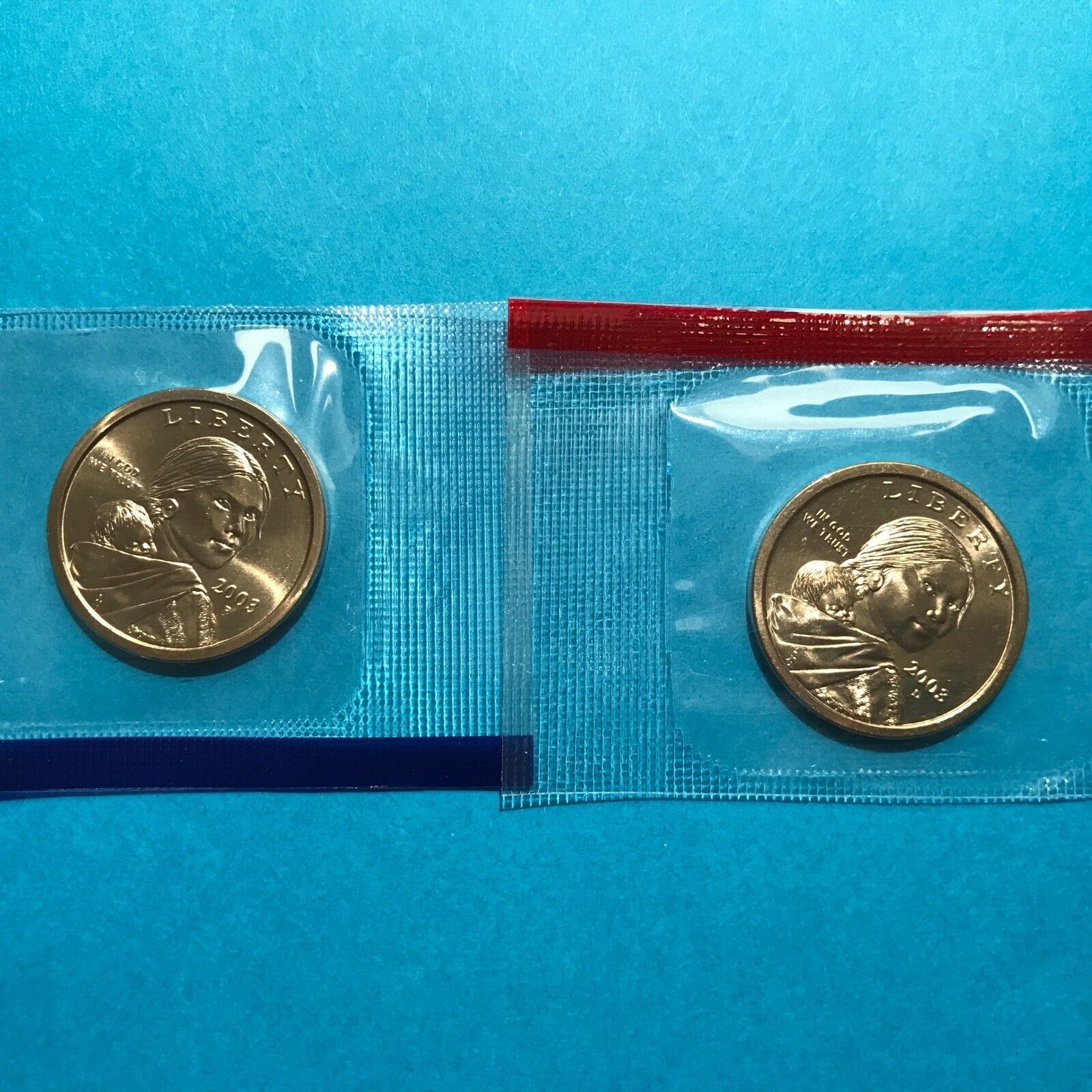 2003 P&D Sacagawea Dollar Coins Unc   FREE SHIP