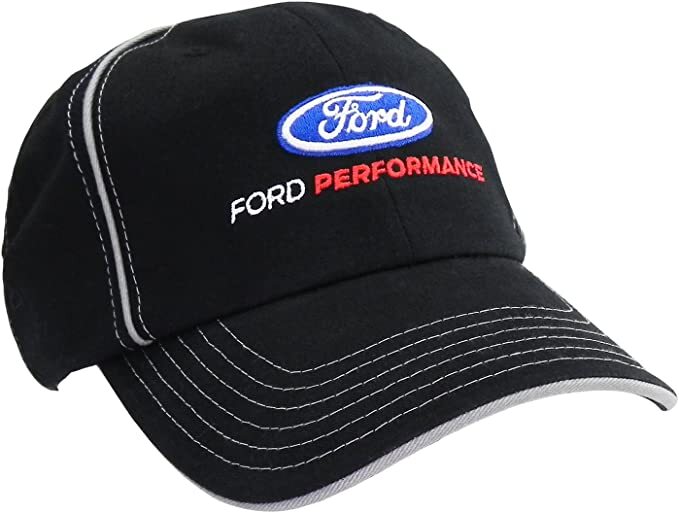 Ford Performance Logo Baseball Cap Car Racing Hat Black Officially Licensed