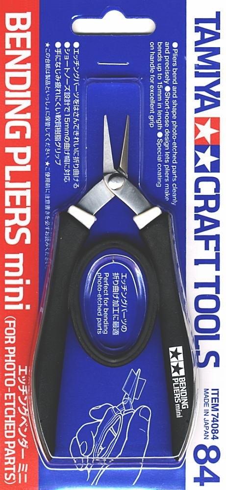Tamiya 74084 Mini Bender Pliers For Photo-Etched Parts Craft Tools Plastic Model