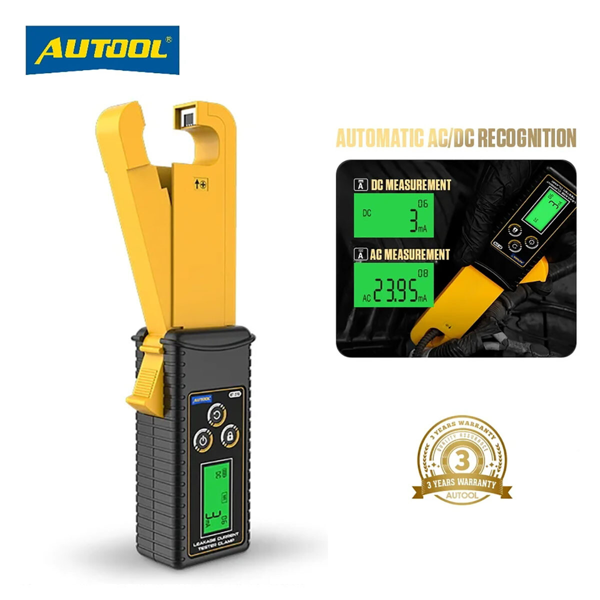Handheld Digital Leakage Current Clamp Meter AC DC Wireless Low Current Clamp
