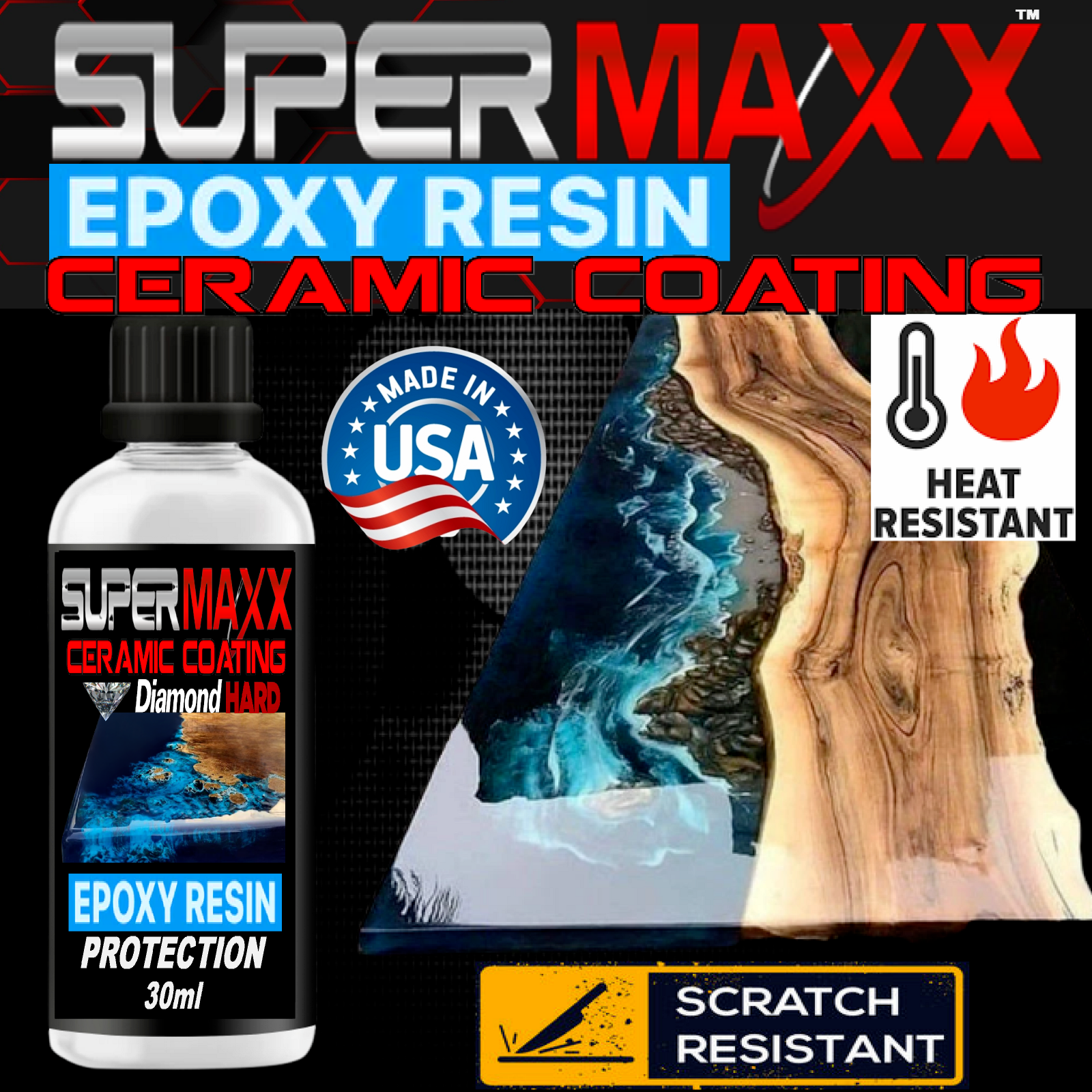 EPOXY RESIN BAR TOP RIVER TABLE PROTECTION