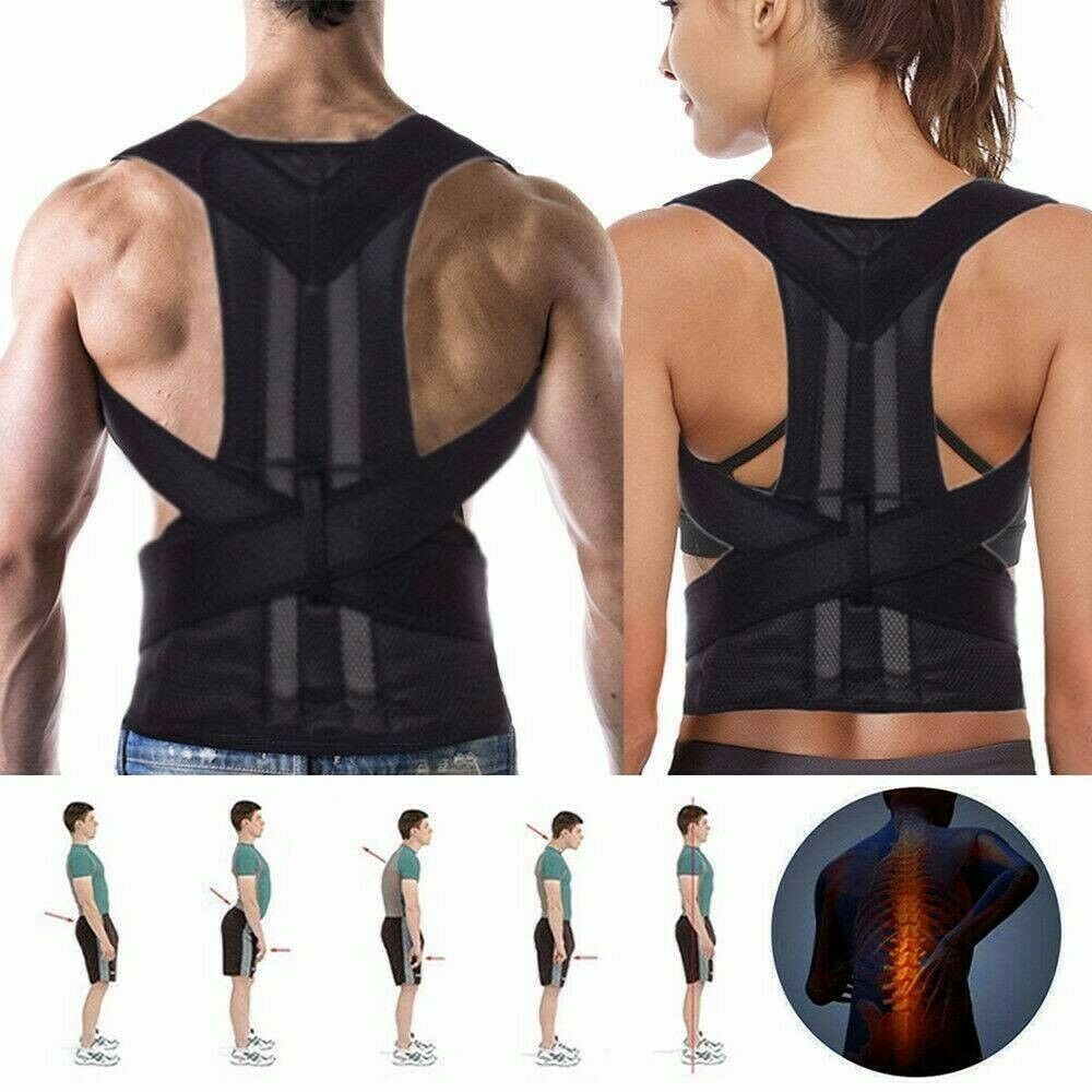 Posture Corrector Adjustable Back Brace Clavicle Shoulder Support Belt Men Women
