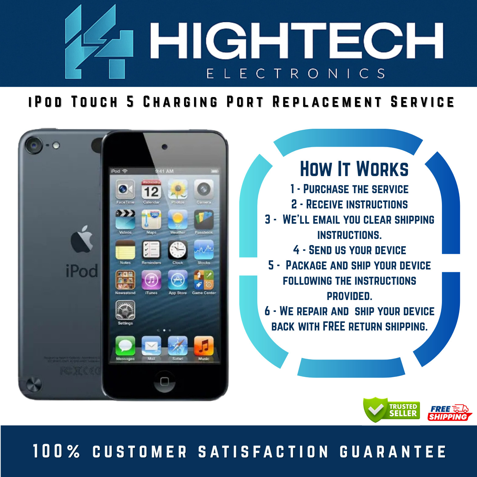 iPod Touch 5 Charging Port Replacement Service Repair