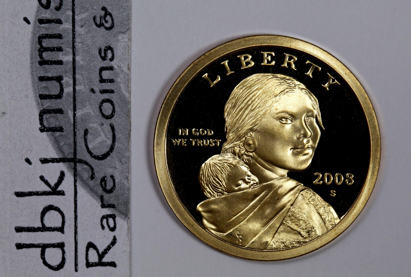 2008 S Proof Native American Sacagawea Dollar $1 - Choice to Gem