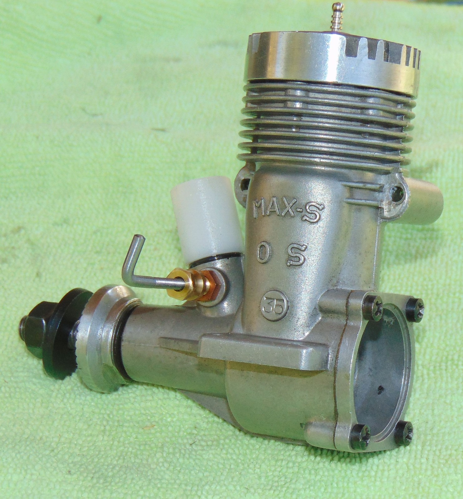 OS Max 35 CL Stunt Model Airplane Engine, cleaned with box .