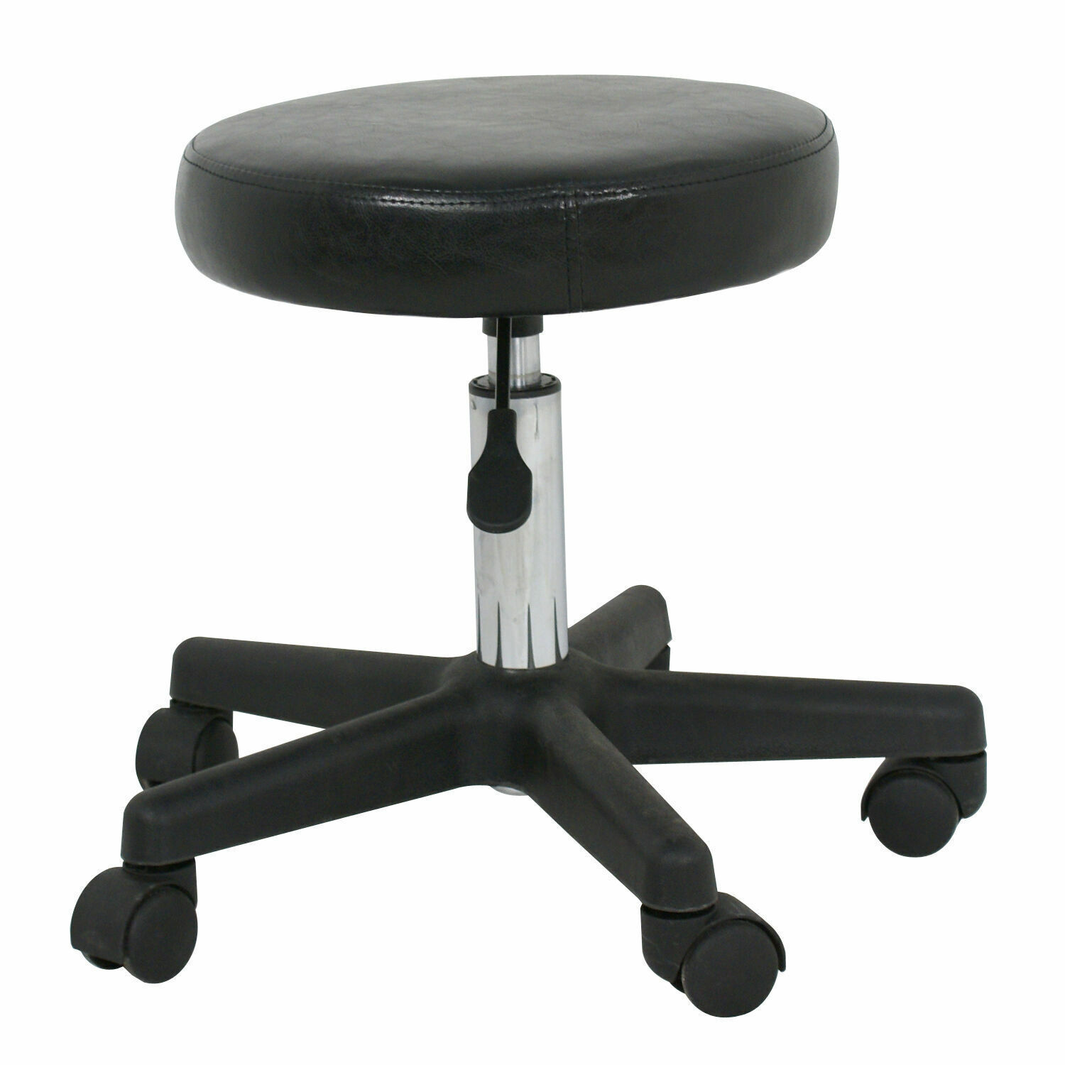 Set of 2 Hydraulic Salon Stools Adjustable Height Rolling Swivel Office Chair