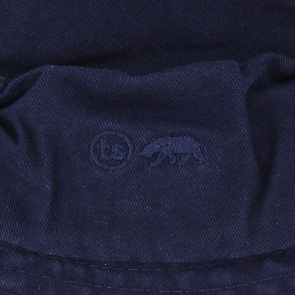 Taylor Stitch Men's Bucket Hat in Navy Twill Organic Cotton Embroidered Logo $38