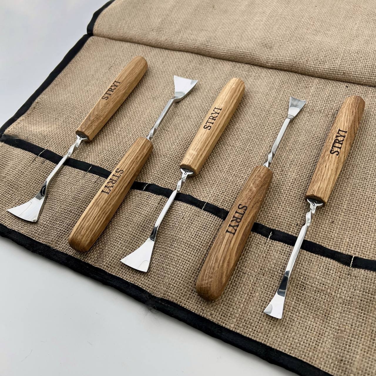 Maestro STRYI 5-Piece Forged Semi-Bent Gouge Set, Forged tools kit