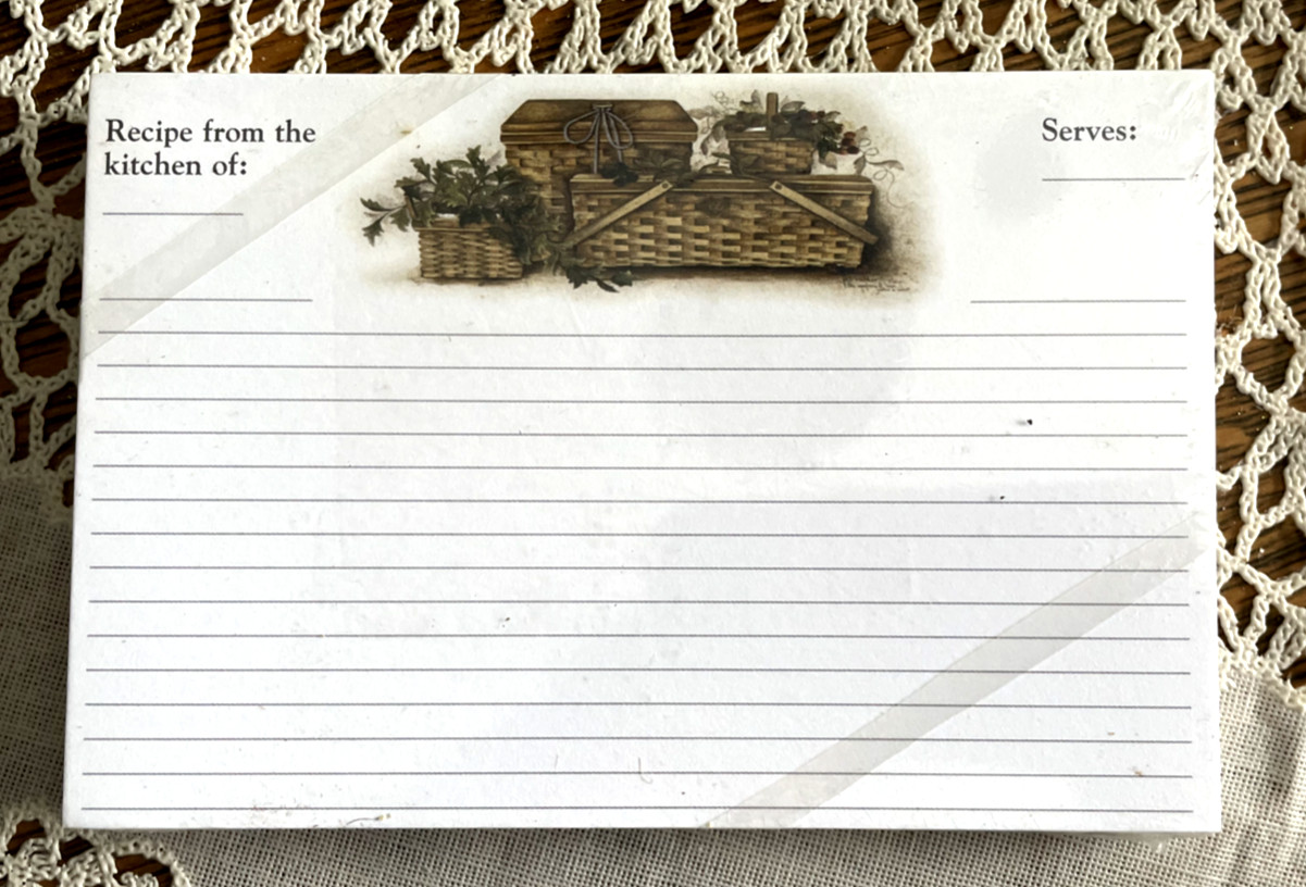 CREATIONS UNLIMITED PAT RICHTER RECIPE CARDS - 36 6"X4" CARDS - CANDLESTICK