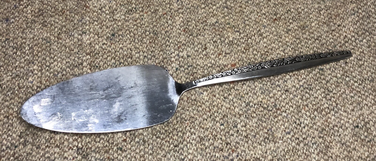 Vintage MCM Japan Coventry JH Bouquet Stainless Pie Server 10"