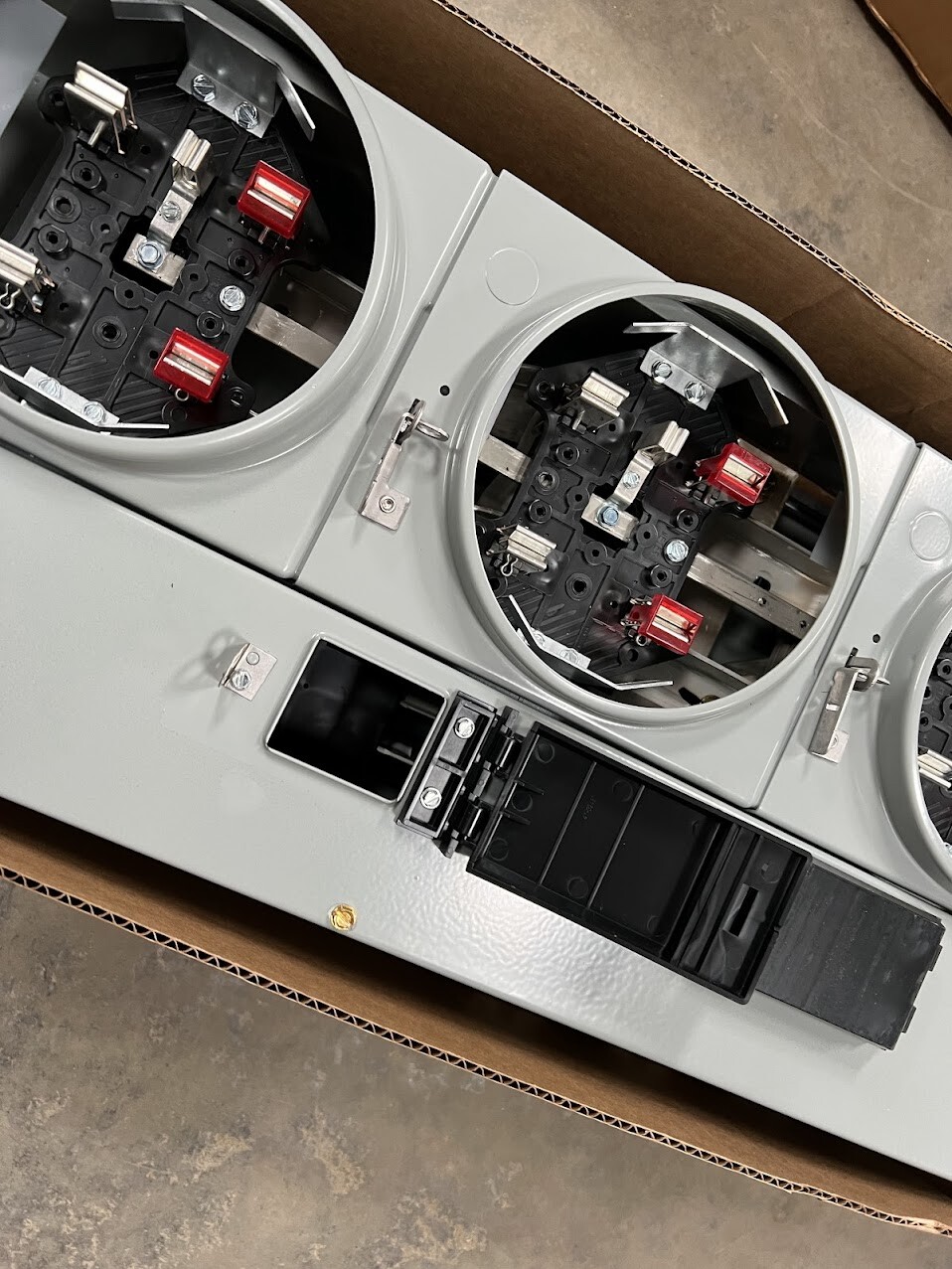 GE Meter MOD TMPR Ringless Type Meter Stack 5x125A 800A 5-Jaw 1PH or 3PH 4-Wire