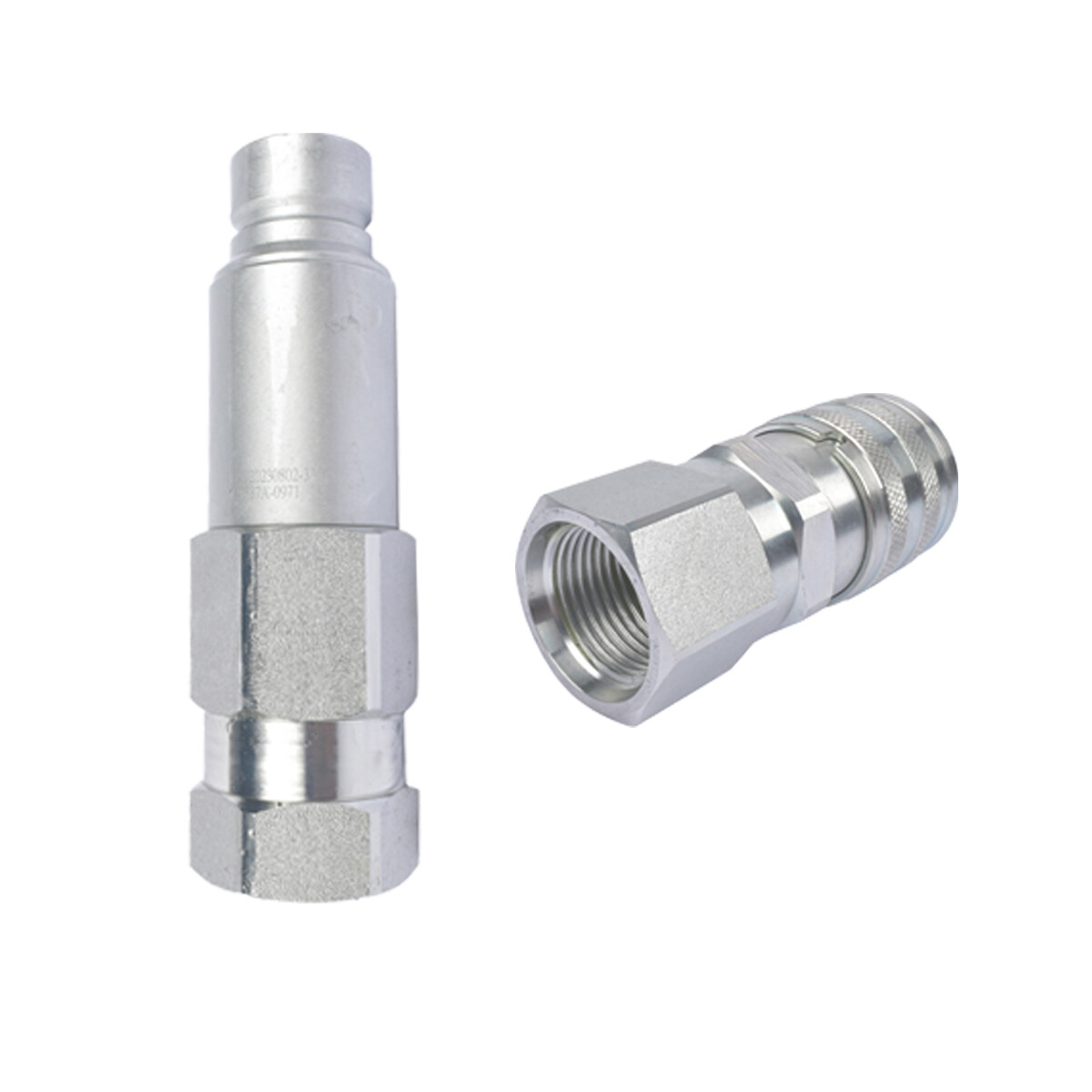 Male & Female Flat Face Coupler for Bobcat Backhoe Loader Excavator 7246790EF