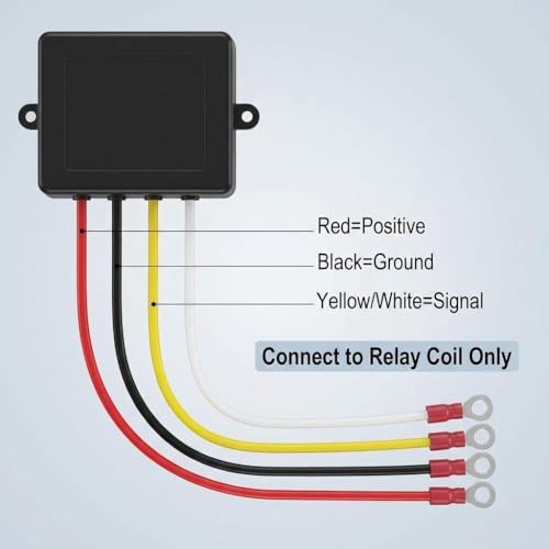 12V Wireless Winch Remote Control Kit – 4 Pack Universal 5‑Wire Receiver