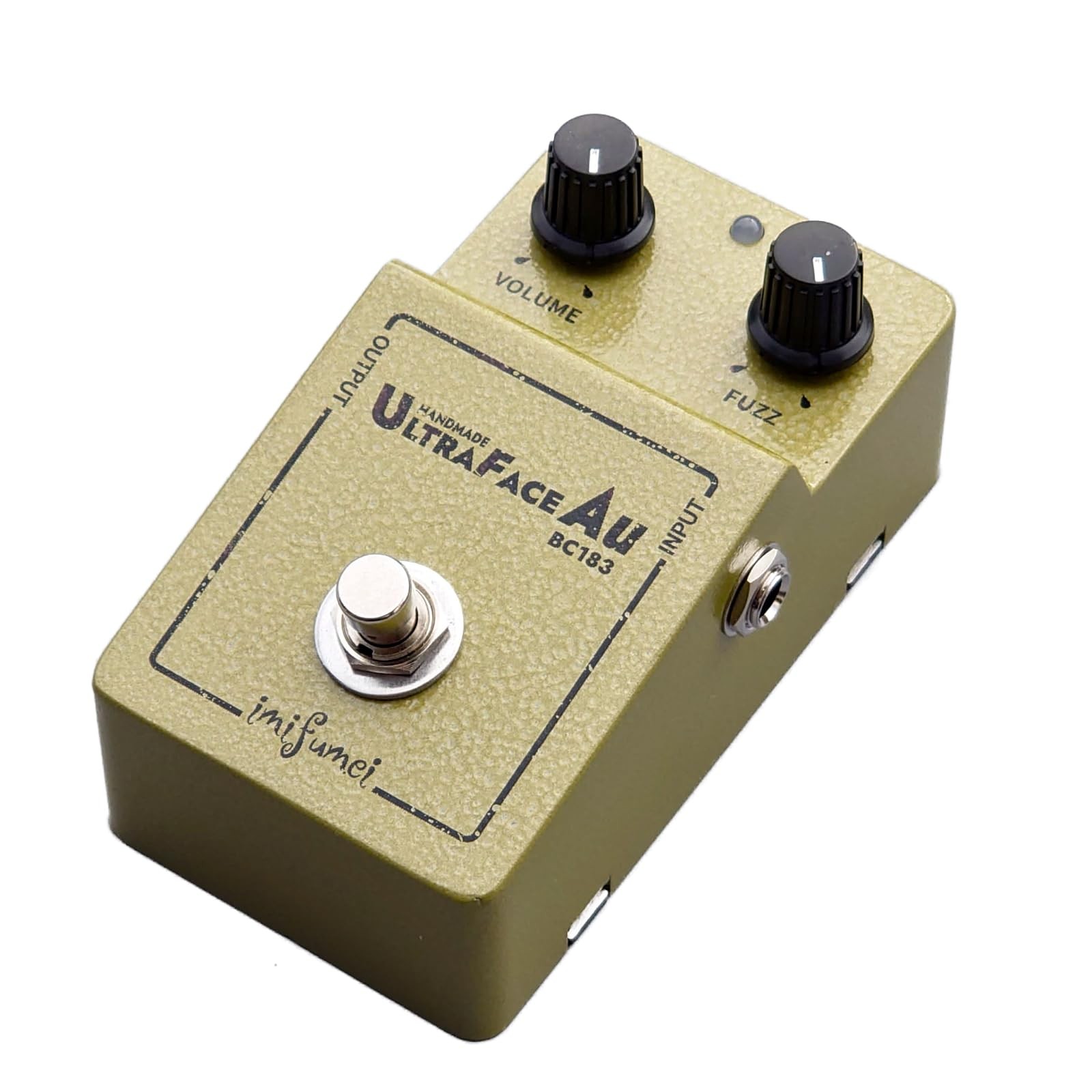 Handwired Classic Electric Guitar Fuzz Pedal，Ultra fuzz AU Golden Yellow