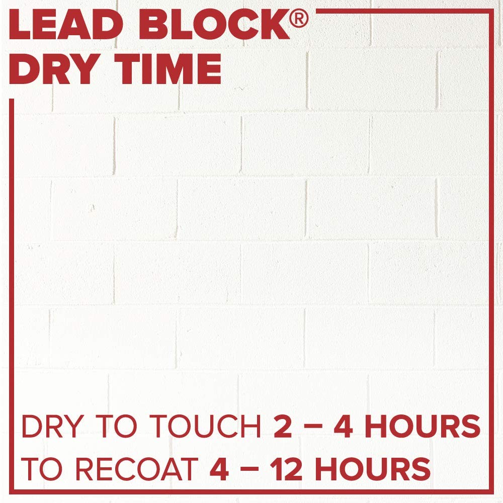 Lead Block, Lead Encapsulating Paint, Eggshell, White, 1 Gallon