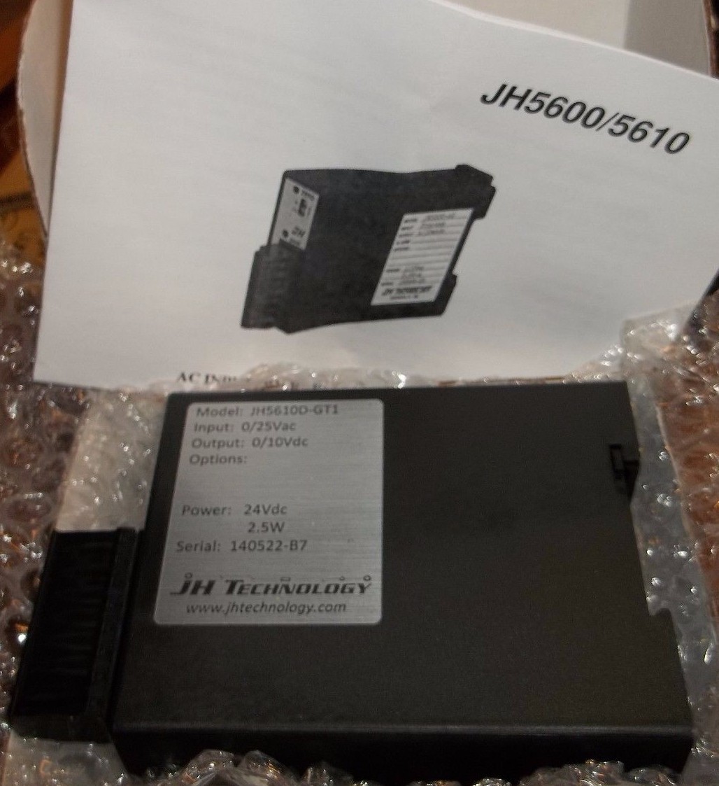 NIB JH TECHNOLOGY JH5610D-GT1 24VDC 2.5W DIN-RAIL TRANSMITTER (224-1)