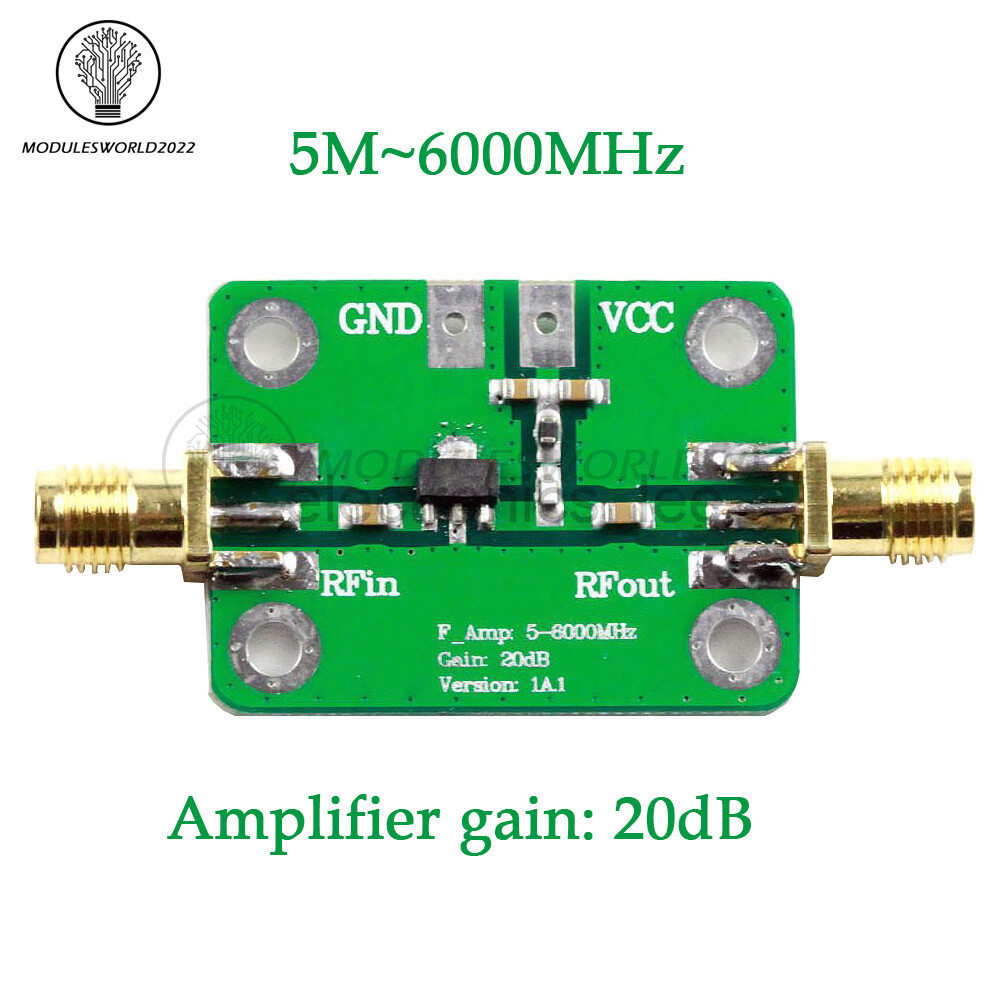 5M-6GHz RF Ultra-Wideband Medium Power Amplifier Module Converter +20dB Module
