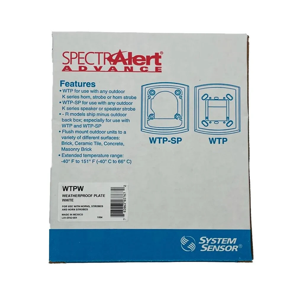 System Sensor WTPW - Same Day Shipping (SEALED)