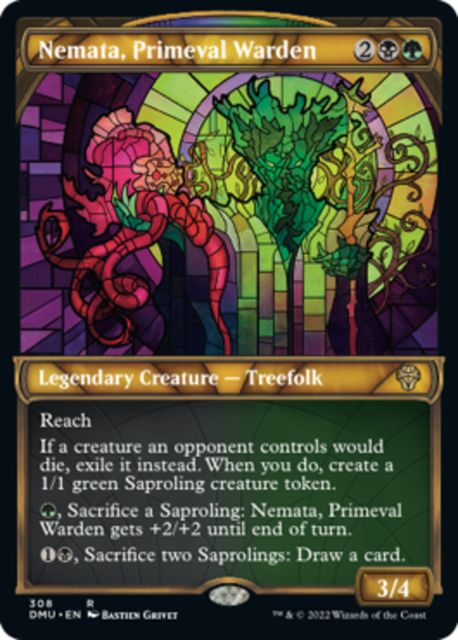 x1 Nemata, Primeval Warden - Showcase R MTG Dominaria United M/NM, English