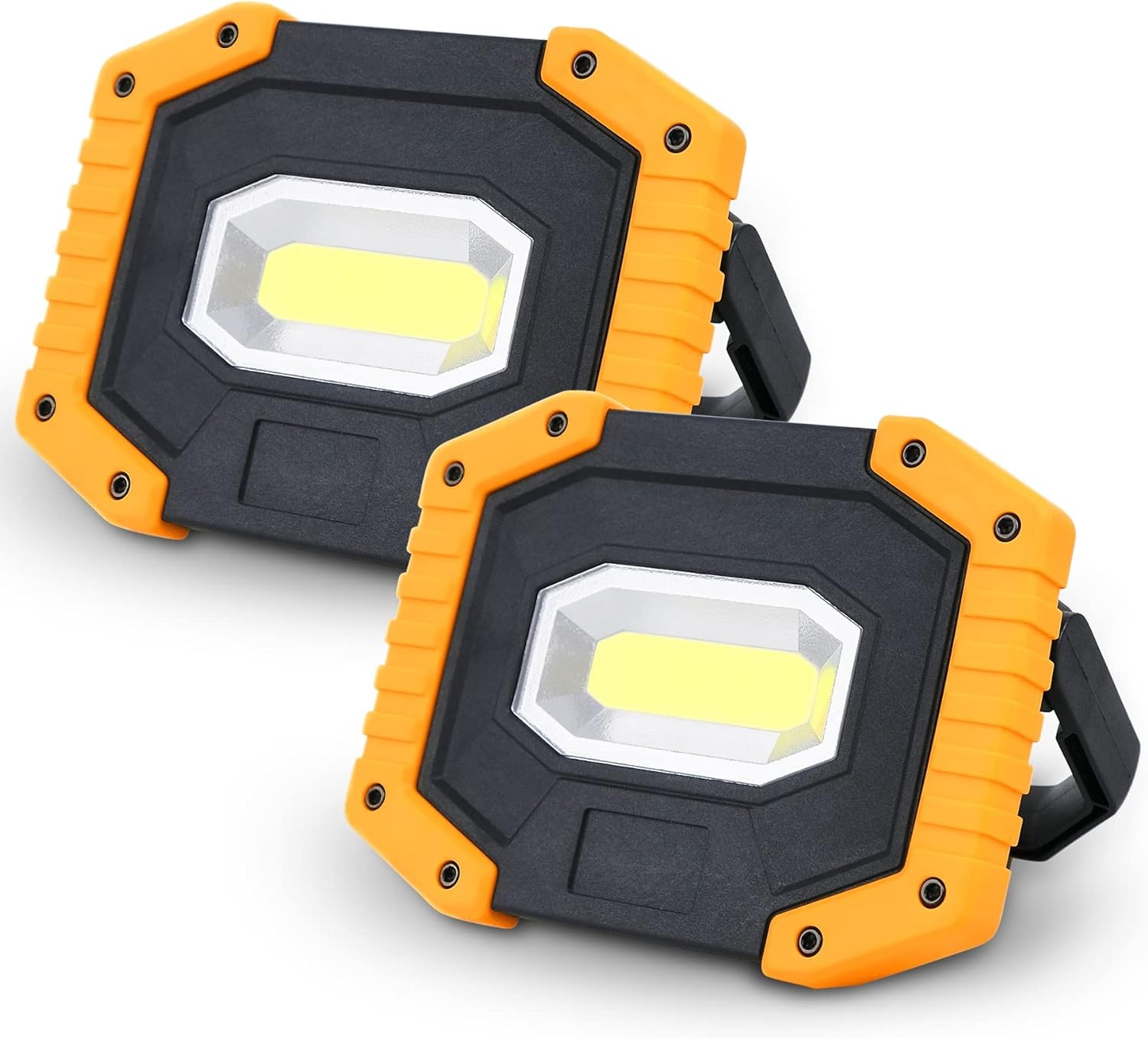 Lámpara de trabajo LED recargable 30W 2000LM portátil impermeable 2 uds