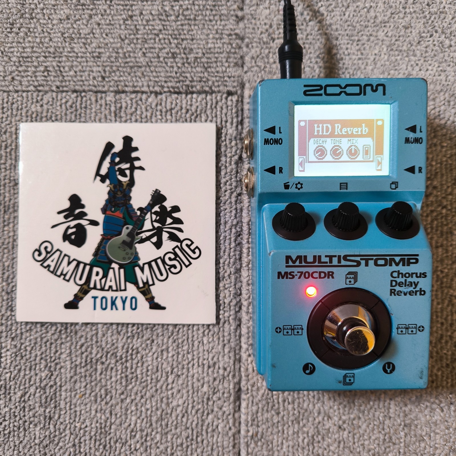 ZOOM MS-70CDR MultiStomp Guitar Multi-Effects Pedal Chorus/Delay/Reverb