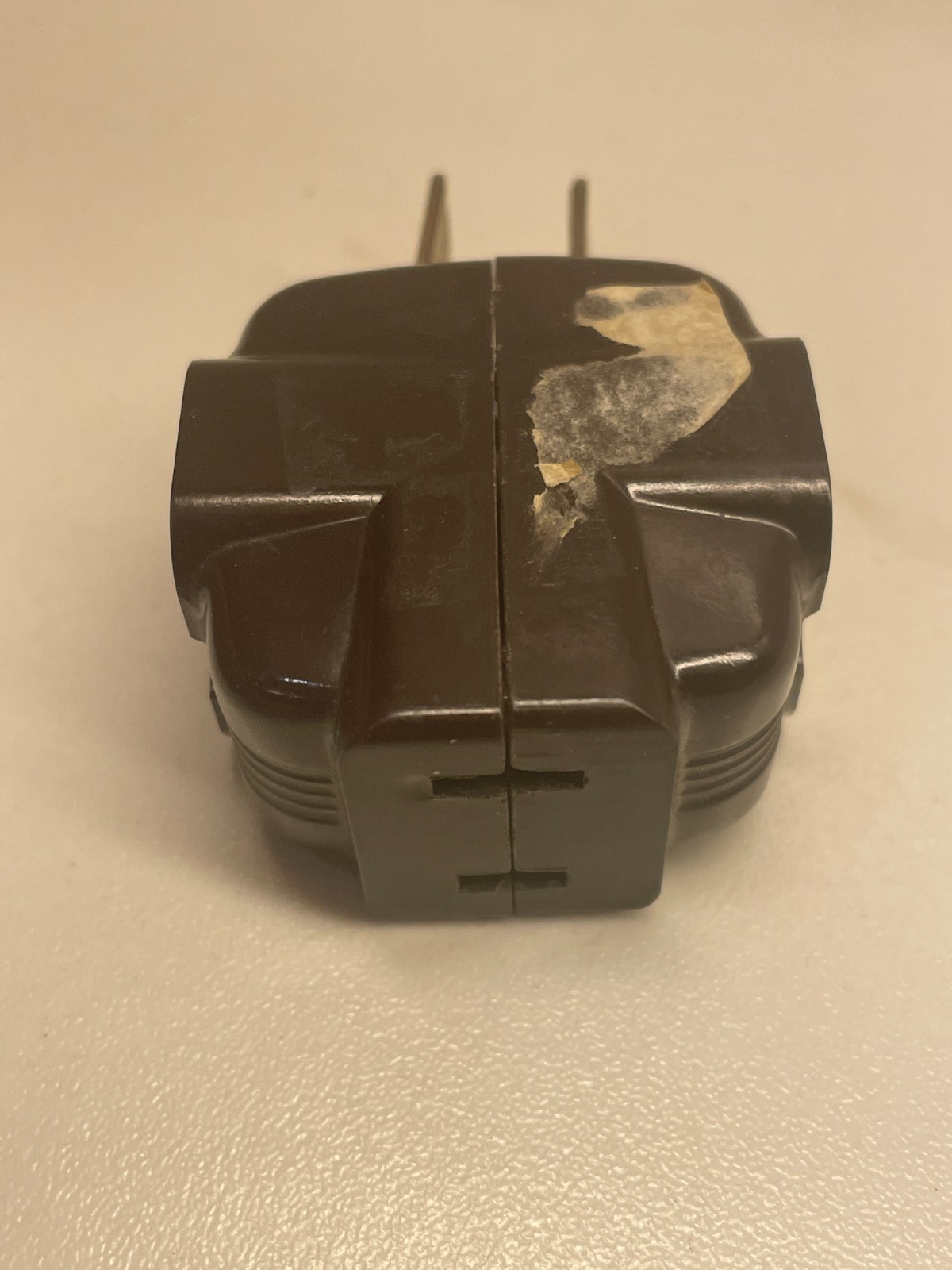 Vintage Bakelite Wall Socket Multi Plug Adapter Extension 1940’s