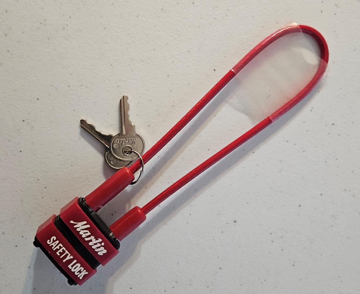 Marlin Gun Safety Lock / Bike Lock Heavy Duty Cable New With 2 Keys