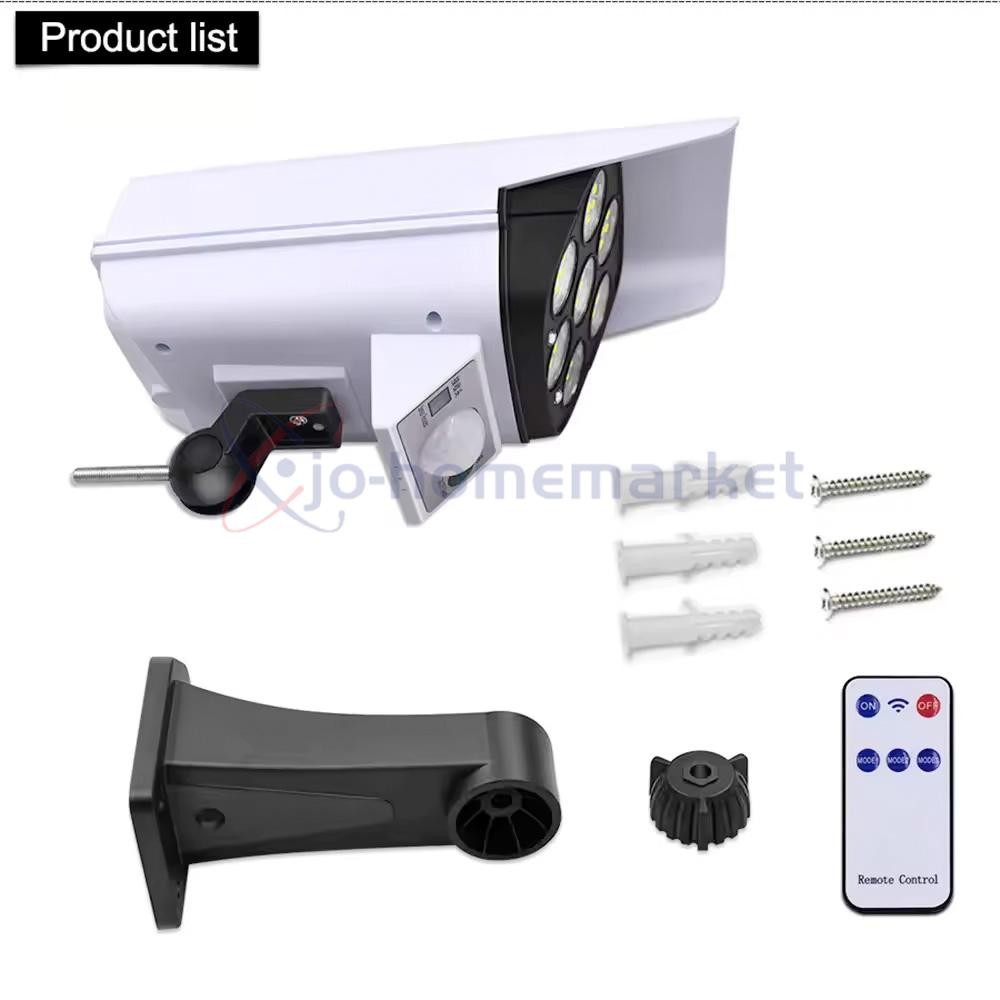 2PC Solar Motion Sensor Lights Outdoor Wireless 77 LED Flood Security Spotlights