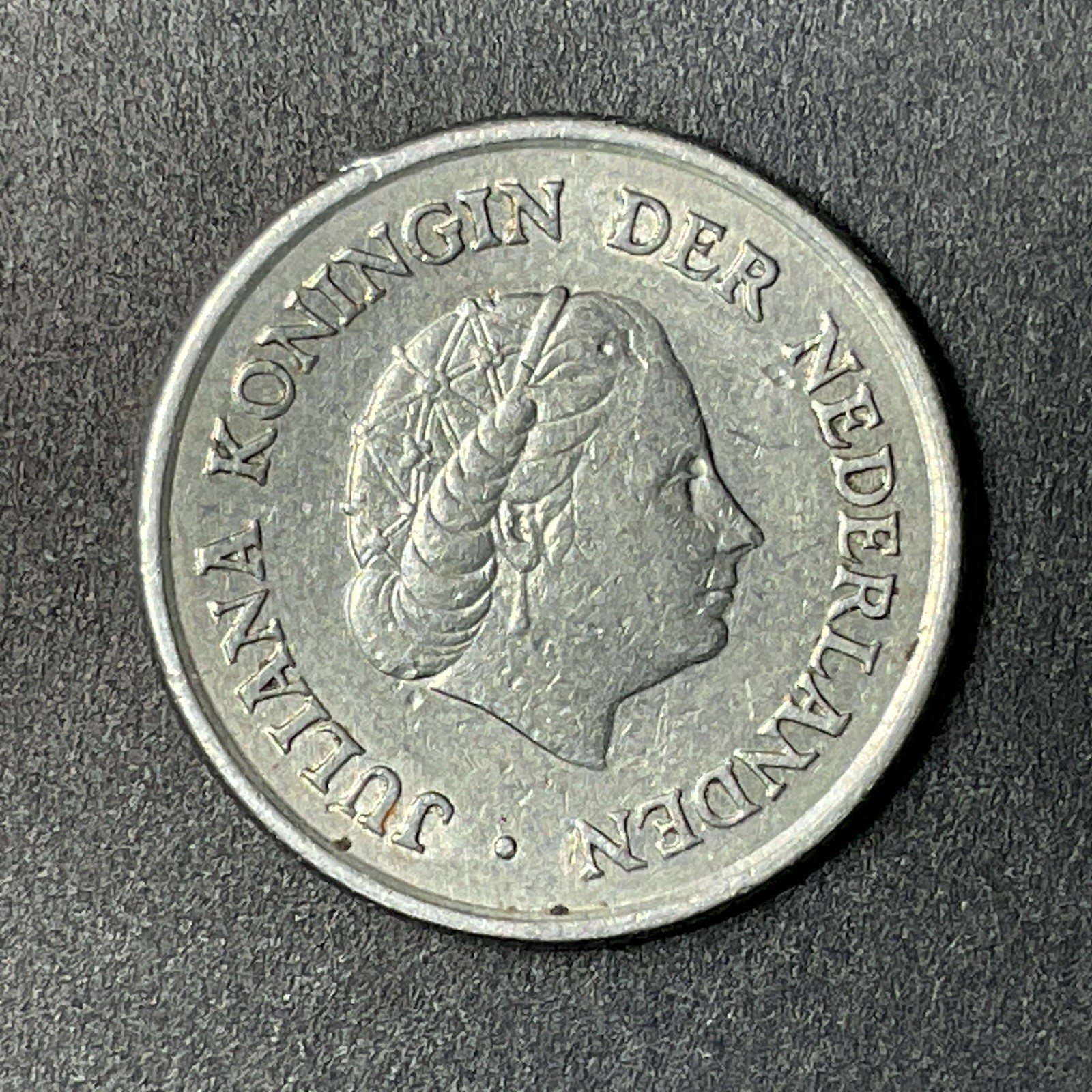 1950 Netherlands 25 Cents Queen Juliana Koningin Dutch Europe World Foreign Coin