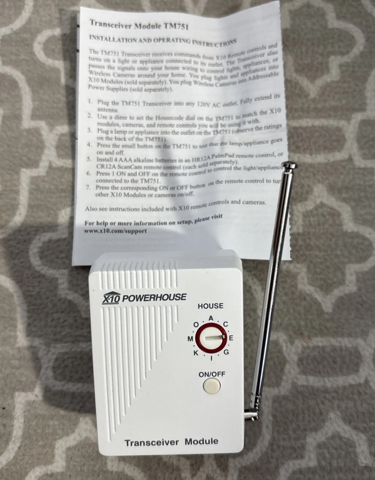 X10 TM751 Wireless Mini Transceiver