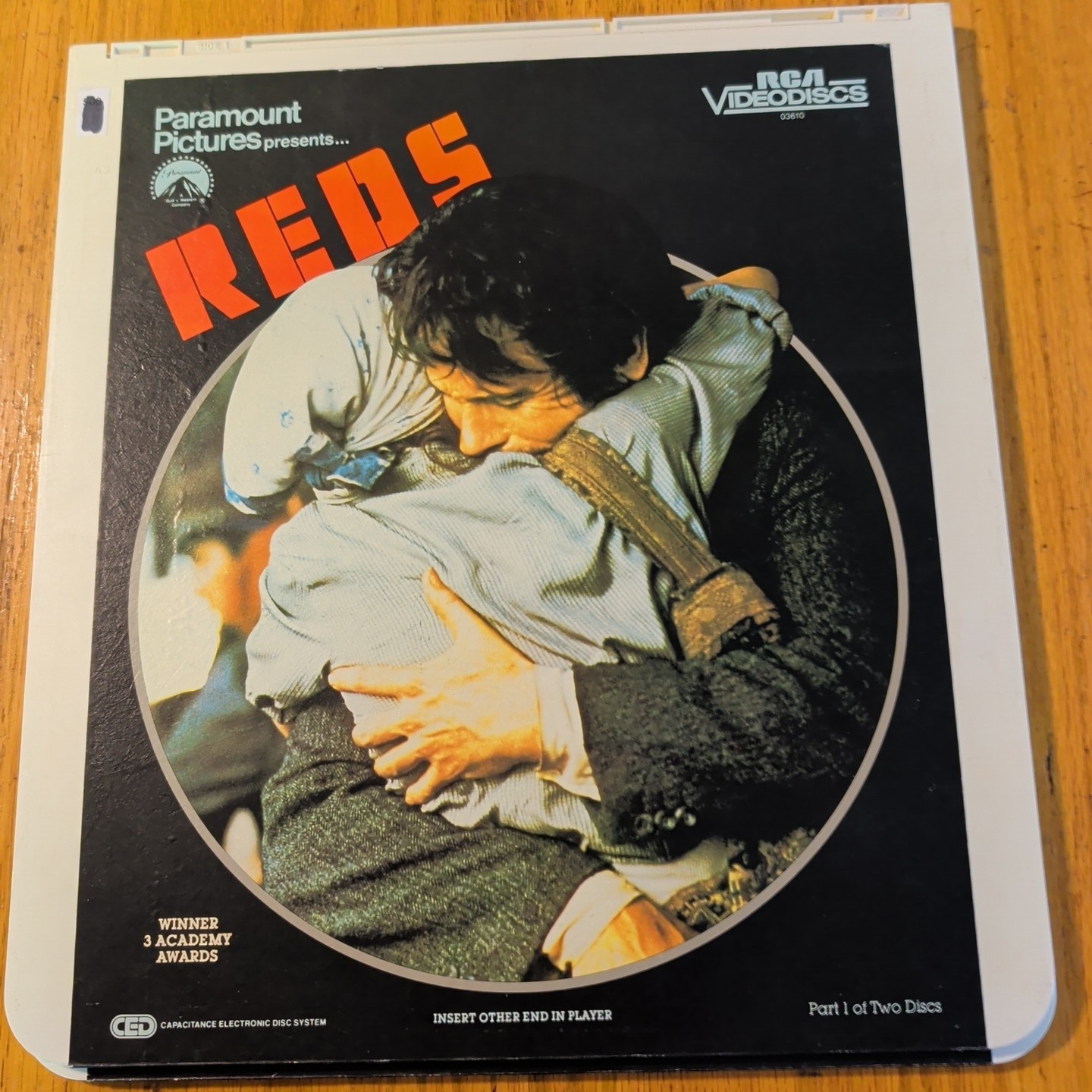 REDS 1981 Movie RCA Videodisc CED Selectavision 2 Disc Set - Beatty, Nicholson