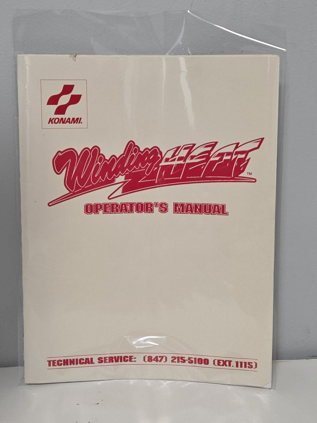 WINDING HEAT Operator's Manual Konami 1996 Part Number 677400
