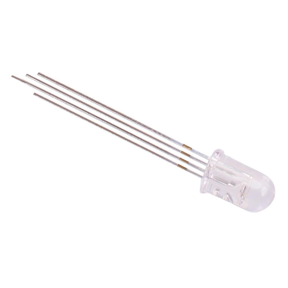 10 x RGB 5mm Clear Lens LED Common Anode 25°