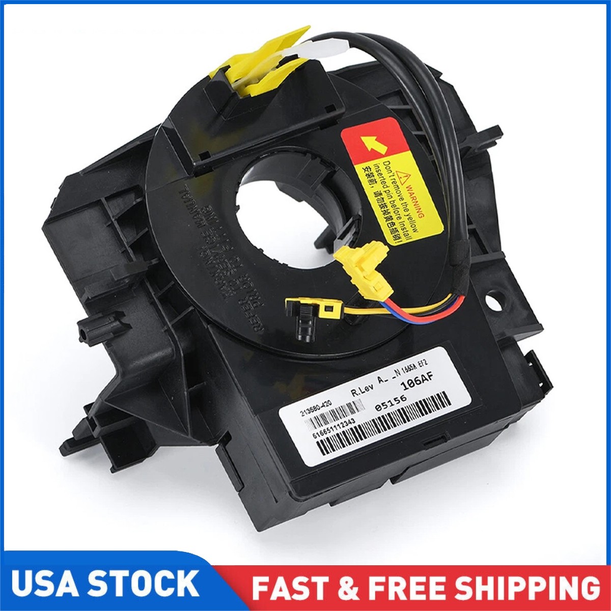 Steering Wheel Clock Spring with Angle Sensor For Jeep Wrangler JK 2007-2018