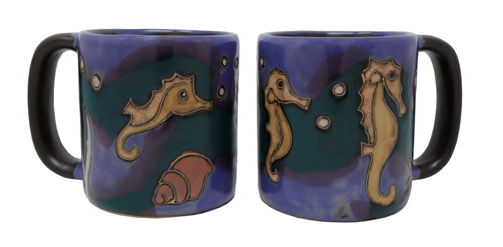 Mara Stoneware Mug - Ocean Life 16 oz  (610A3)