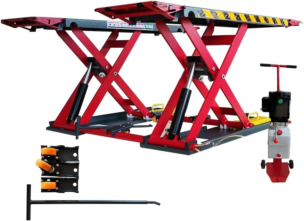 KT-X77 7000 lbs Portable Medium Height Scissor Lift Adjustable Height Lift