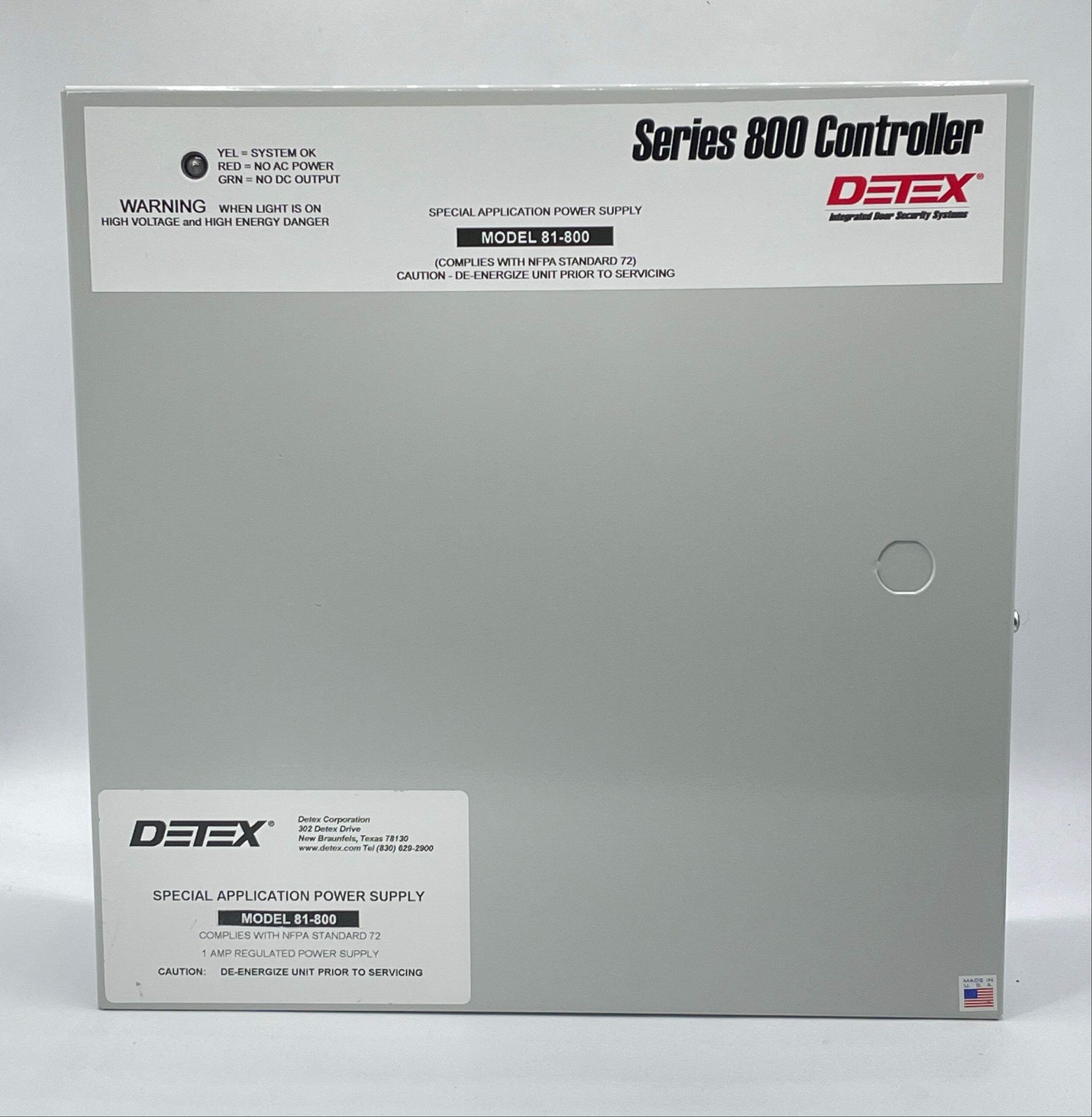 Detex Series 800 Controller Integrated Door Security System 81-800