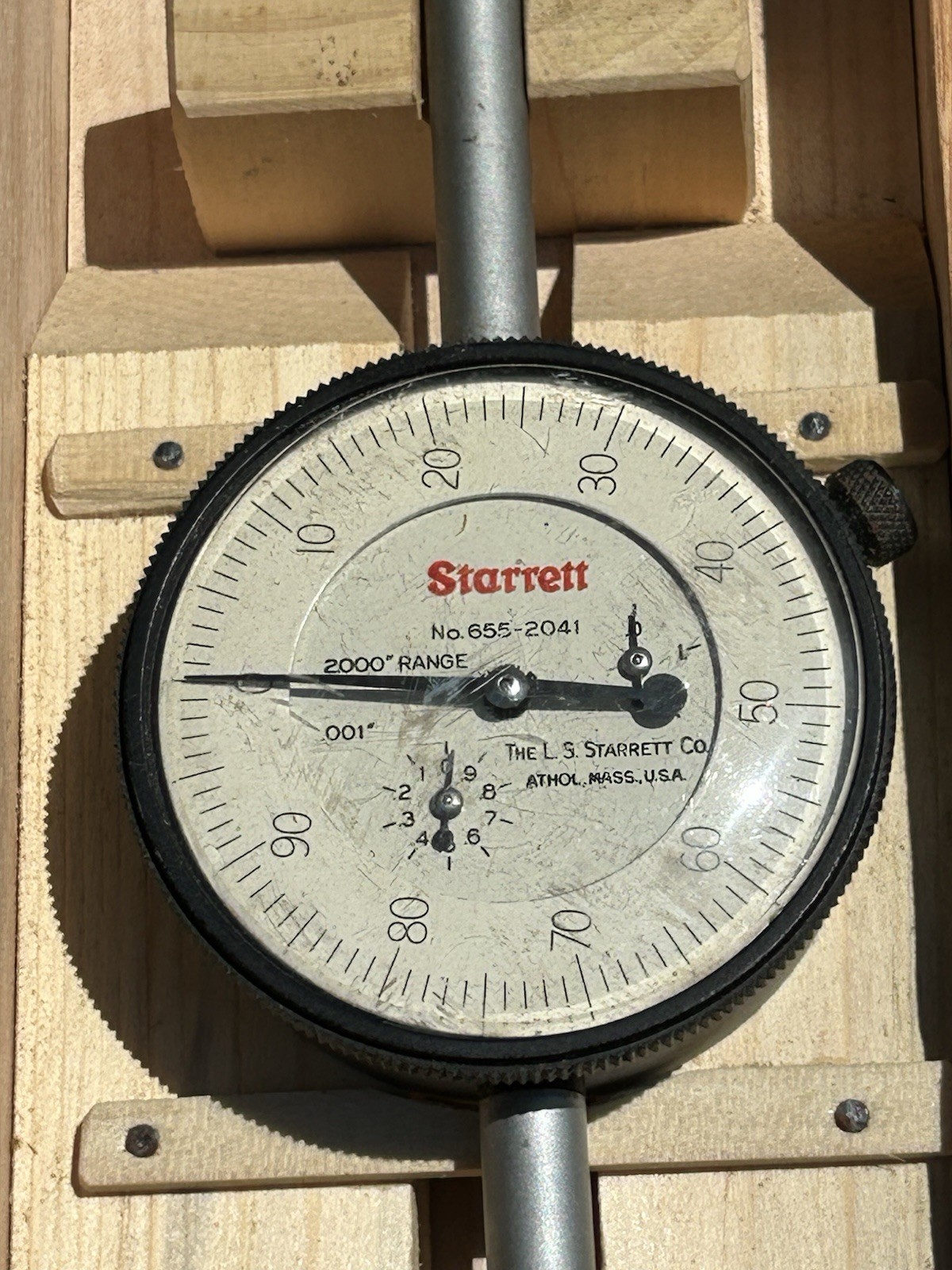 Starrett Dial Indicator 655-2041 With Case