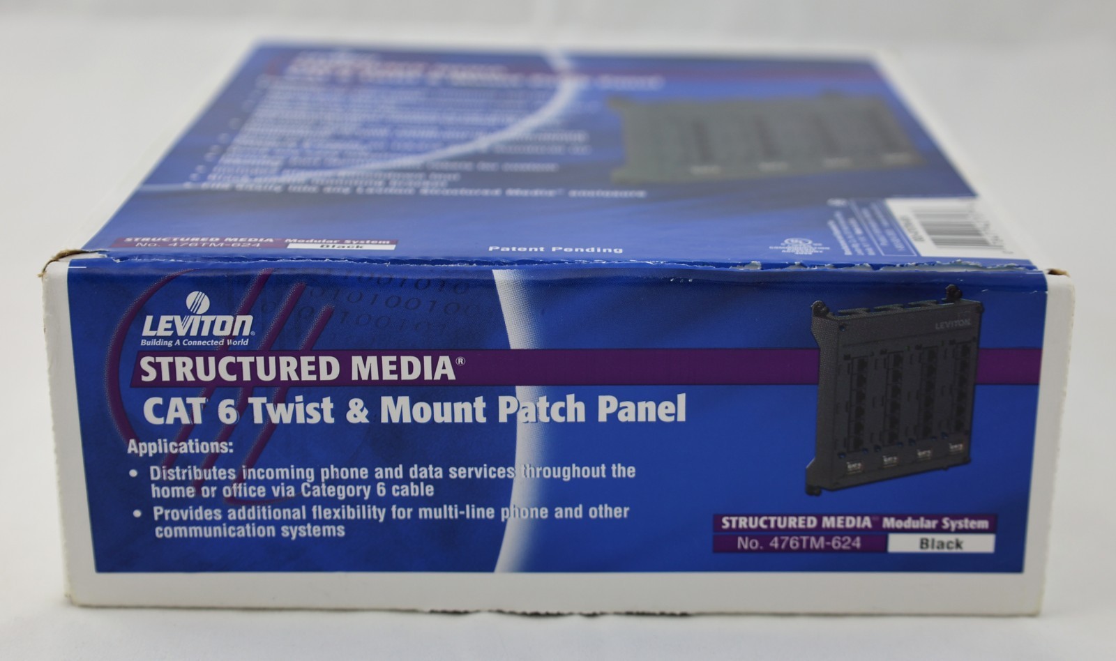 Leviton CAT 6 Twist & Mount Patch Panel - Structured Media - Untested