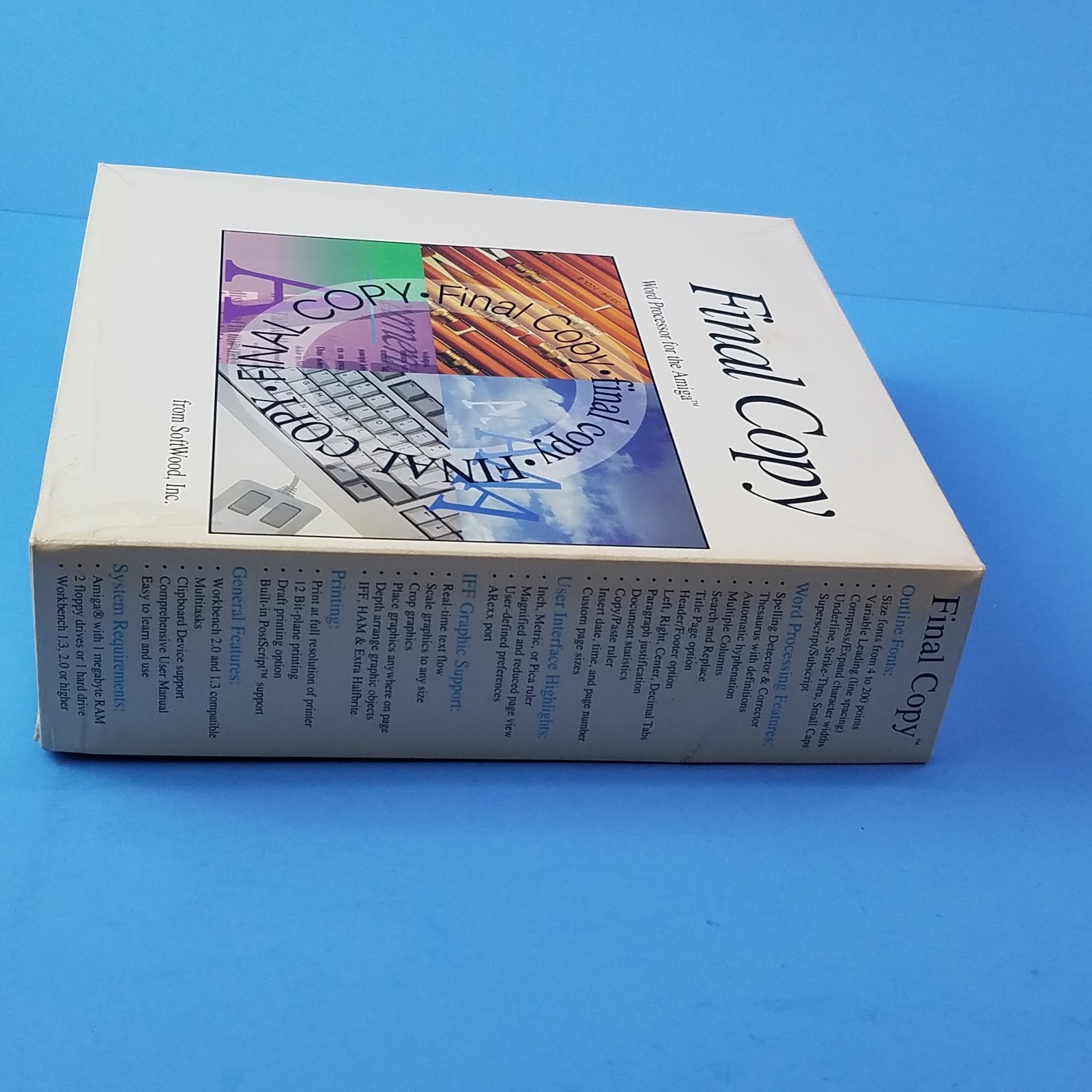 Final Copy for the Commodore Amiga