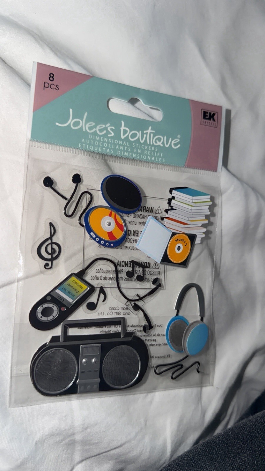 RARE! HTF. Joleen’s Biurique - Music Listening. Headphones Stereo Music Notes