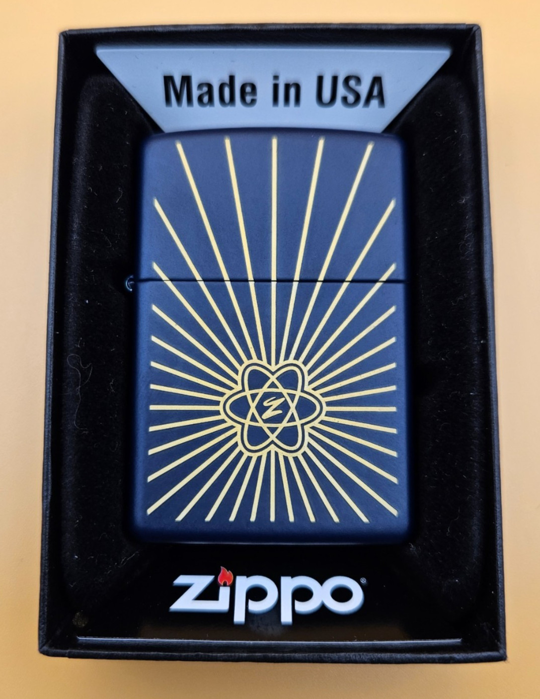 Zippo Lighter 2010 Planeta Collection: Atomic Age, Navy Matte, Limited Edition