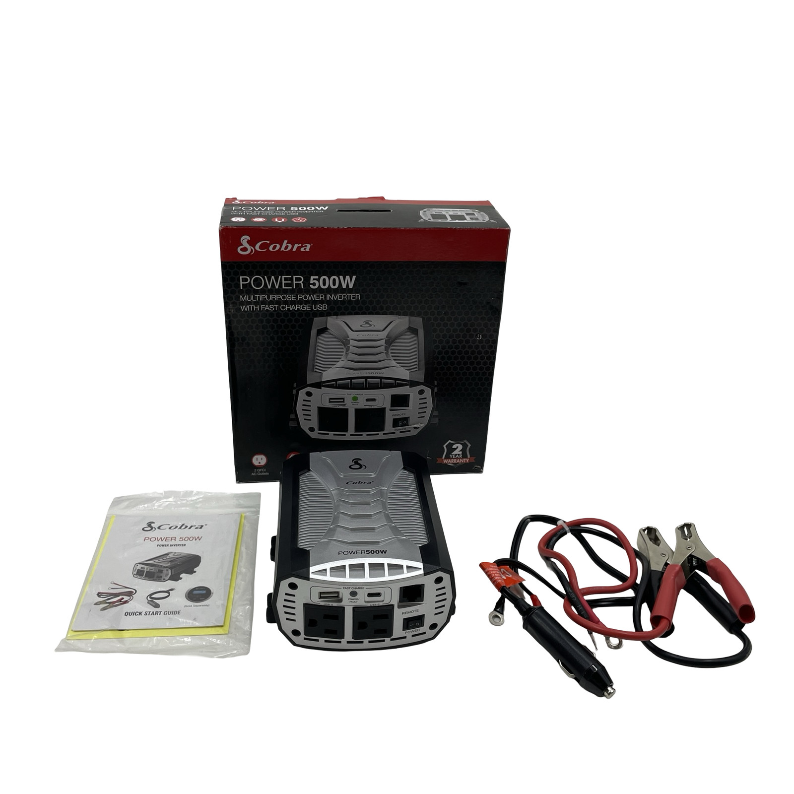 Cobra CPI500W 500W Power Inverter Silver #U8765 (AD)