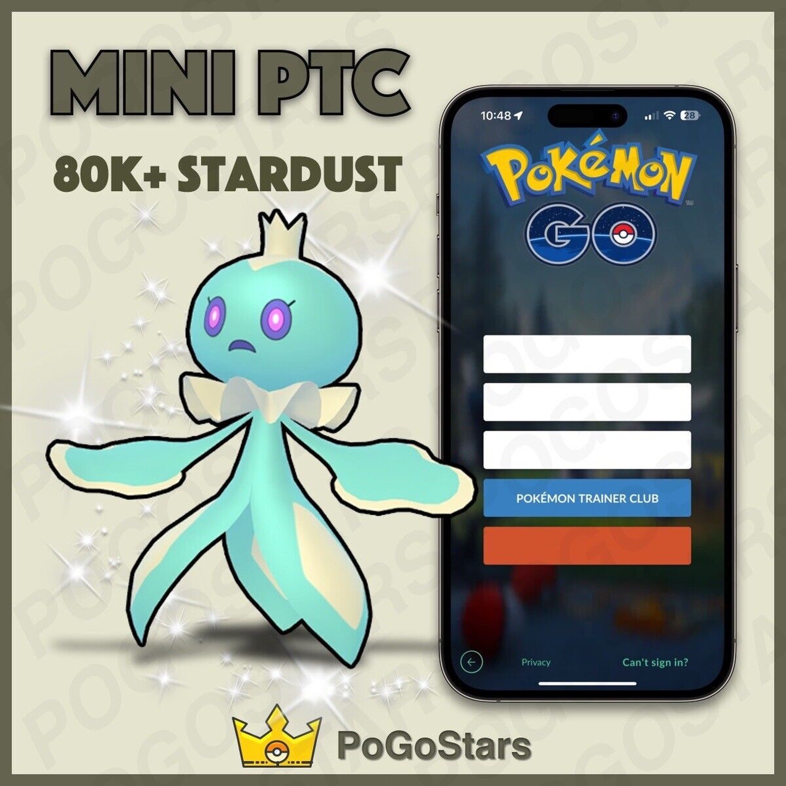Pokémon PTC GO - Shiny Frillish Male - 80K Stardust✨Read Description✨