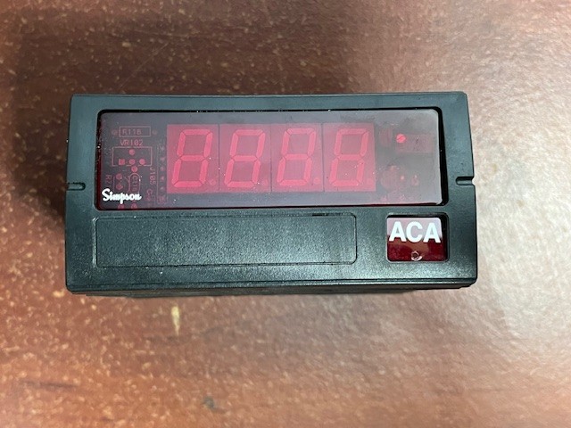 SIMPSON F351460 PANEL METER DISPLAY ACA 120 VAC NEW