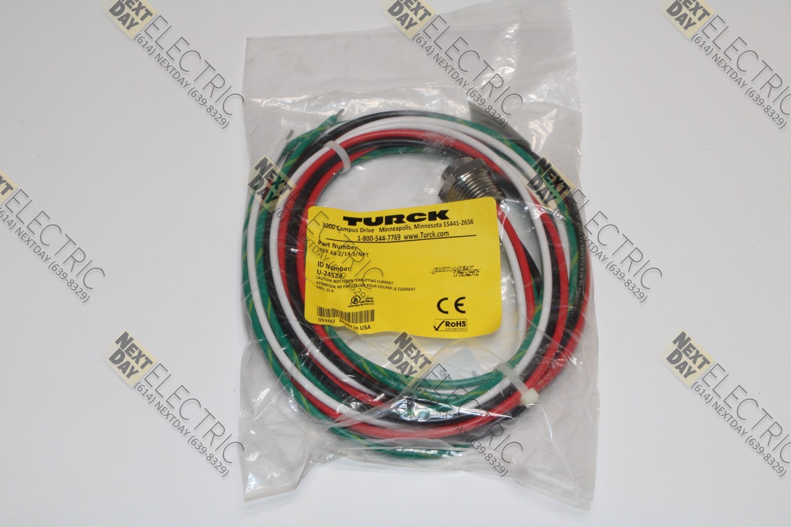 Turck, BKF 44-2/14.5/NPT, U-24524, Power Fast Plug Panel Mount Enclosure 4p Fema