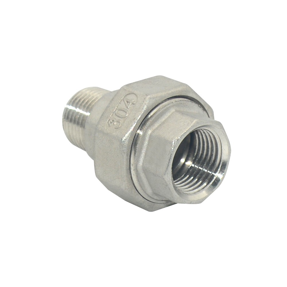 Stainless Steel M/F Union 1/2" inch NPT Pipe Split Coupling Male Female SS304