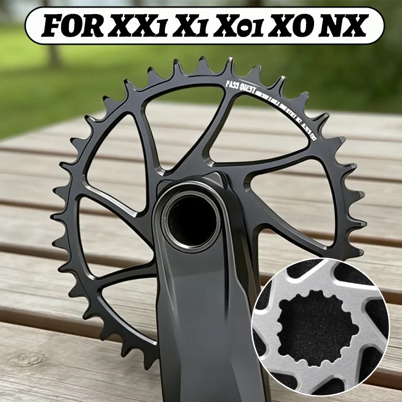 3 Bolt Direct Mount Chainring 30t 32t 34t 36t 38t 40t 42t Teeth Single Plate